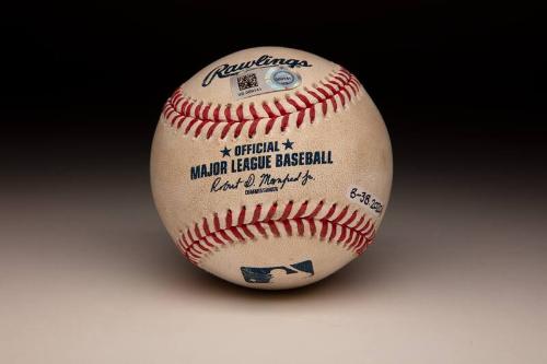 Bruce Bochy Final Managerial Win ball, 2019 September 26