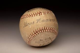 Babe Ruth Barnstorming Tour Autographed souvenir ball, 1927 October 14