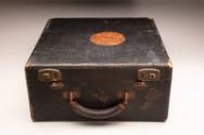 Tom Meany typewriter and case, undated