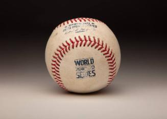 Clayton Kershaw World Series First Pitch ball, 2020 October 20