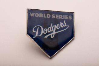 Los Angeles Dodgers World Series press pin, 2020