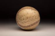 New York Yankees Autographed ball, 1923 July 22