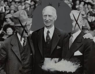 Connie Mack, Kenesaw Landis, and William Harridge photograph, 1941 May 17
