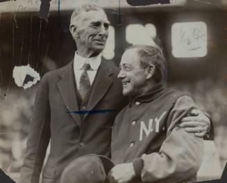 Connie Mack and Miller Huggins photograph, undated