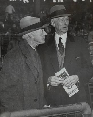 Connie Mack and Kenesaw Landis photograph, 1936 September 30