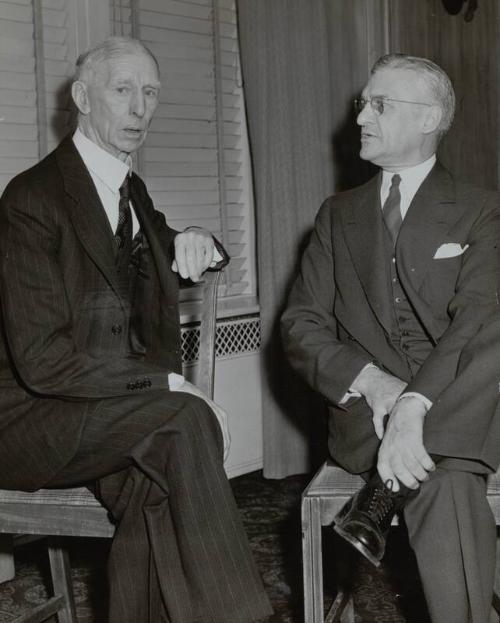 Connie Mack and Will Harridge photograph, undated