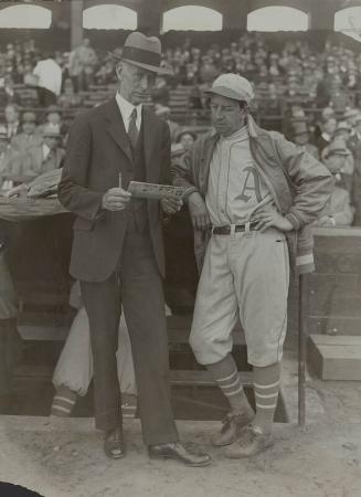 Connie Mack and Eddie Collins photograph, 1930 September 20