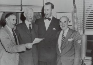 Connie Mack and Sons photograph, 1949 December 22