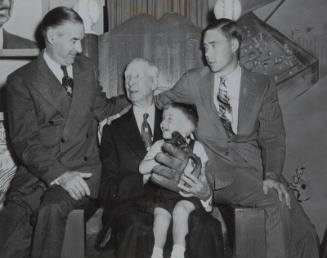 Connie Mack with Family photograph, 1949 June 18