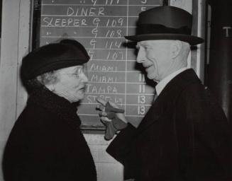 Connie Mack with Wife Katherine photograph, 1939 November 01