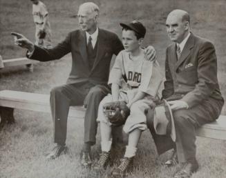 Connie Mack with Son and Grandson photograph, probably 1943