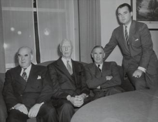 Connie Mack with Sons and Grandsons photograph, 1954 October 28