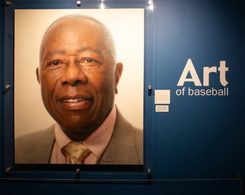Art of Baseball Exhibit photograph, 2021