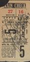 Brooklyn Dodgers vs New York Giants ticket stub, 1949 April 28