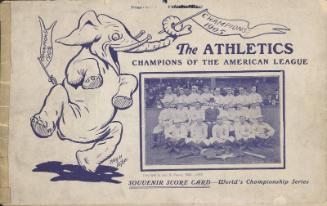 Philadelphia Athletics World Series program, 1905 October