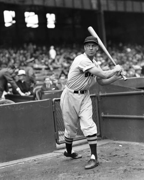 Billy Werber with Bat digital image, approximately 1936