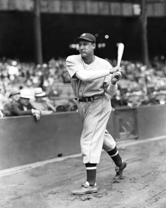 Rudy York with Bat digital image, approximately 1937