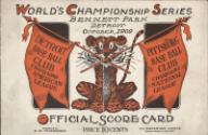 Detroit Tigers World Series program, 1909 October 11