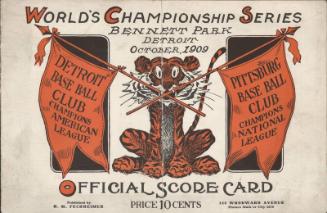 Detroit Tigers World Series program, 1909 October 11