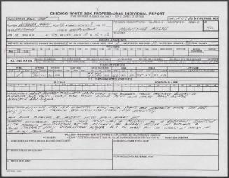 Manny Alexander scouting report, 1989 October 17