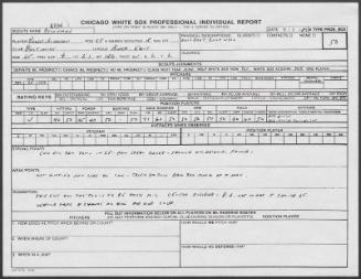 Brady Anderson scouting report, 1989 July 01