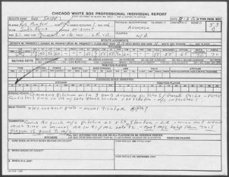 Rod Bolton scouting report, 1990 August 13