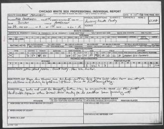 Mike Greenwell scouting report, 1989 September 25