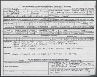 Sid Bream scouting report, 1990 September 15