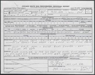 Jerry Browne scouting report, 1989 September
