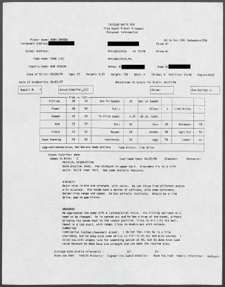 Mark DeRosa scouting report, 1996 April 21