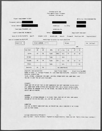 R.A. Dickey scouting report, 1996 March 24