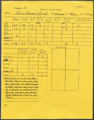 Rollie Fingers scouting report, 1976 September 17