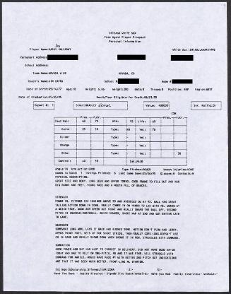 Roy Halladay scouting report, 1995 May 06