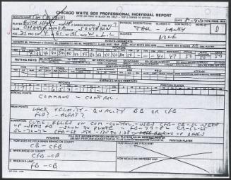 Butch Henry scouting report, 1990 August
