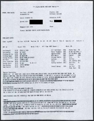 Drew Henson scouting report, 1998 April 23