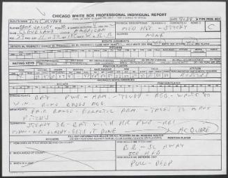 Brook Jacoby scouting report, 1989 September