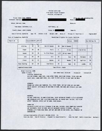 Paul Konerko scouting report, 1994 April 02