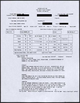 Mike Lamb scouting report, 1997 February 01