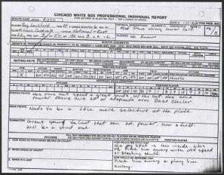 Ray Lankford scouting report, 1990 September 24