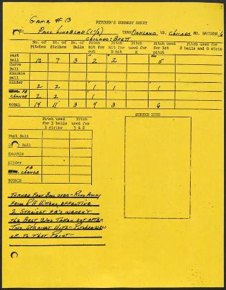 Paul Lindblad scouting report, 1976 September 09