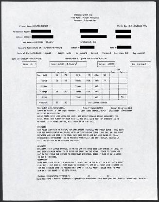Carlton Loewer scouting report, 1994 March 05