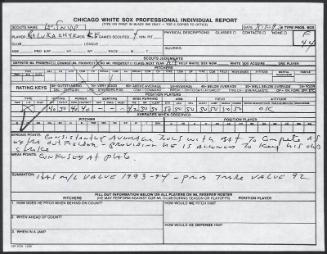 Rob Lukachyk scouting report, 1990 August 30
