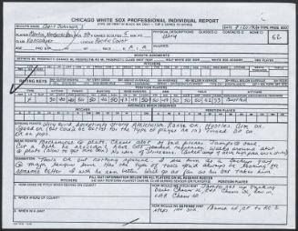 Norberto Martin scouting report, 1990 July 20