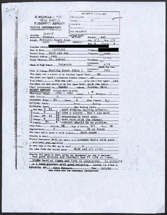 Roger McDowell scouting report, 1982 May 01