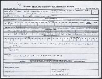 Pete O'Brien scouting report, 1989 July 01