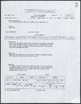 Russ Ortiz scouting report, 1995 October 01