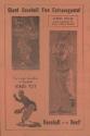 Indianapolis Clowns versus St. Joseph Baseball Club advertisement brochure, 1956