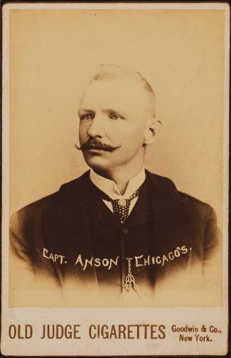 Cap Anson Old Judge cabinet card, 1888 or 1889