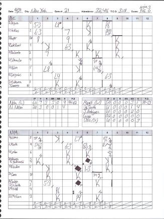 Philadelphia Phillies versus New York Mets scorecard, 2022 April 29