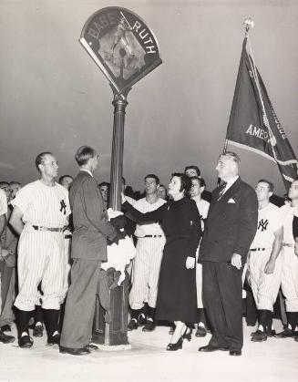 Babe Ruth Plaza Dedication photograph, 1949 August 17
